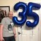 40-Inch Navy Blue Number 5 Balloon – Jumbo Foil Balloon for 5th Birthday and Party Decorations (Blue)